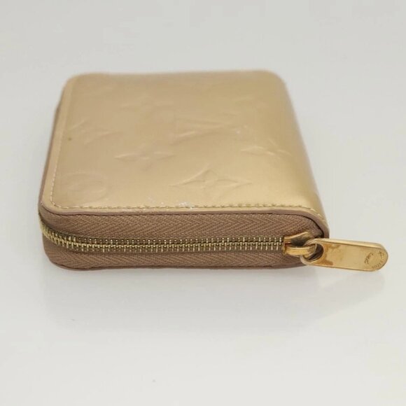 LOUIS VUITTON Vernis Zippy Coin Purse Coin Purse Beige Poodle M91762 Auth 125494 - Picture 8 of 16